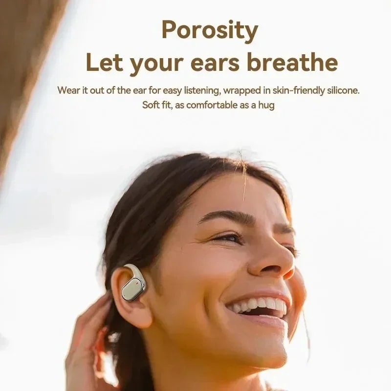 Open Ear Wireless Ear Hanging Headset For Running Workouts And Calls 1