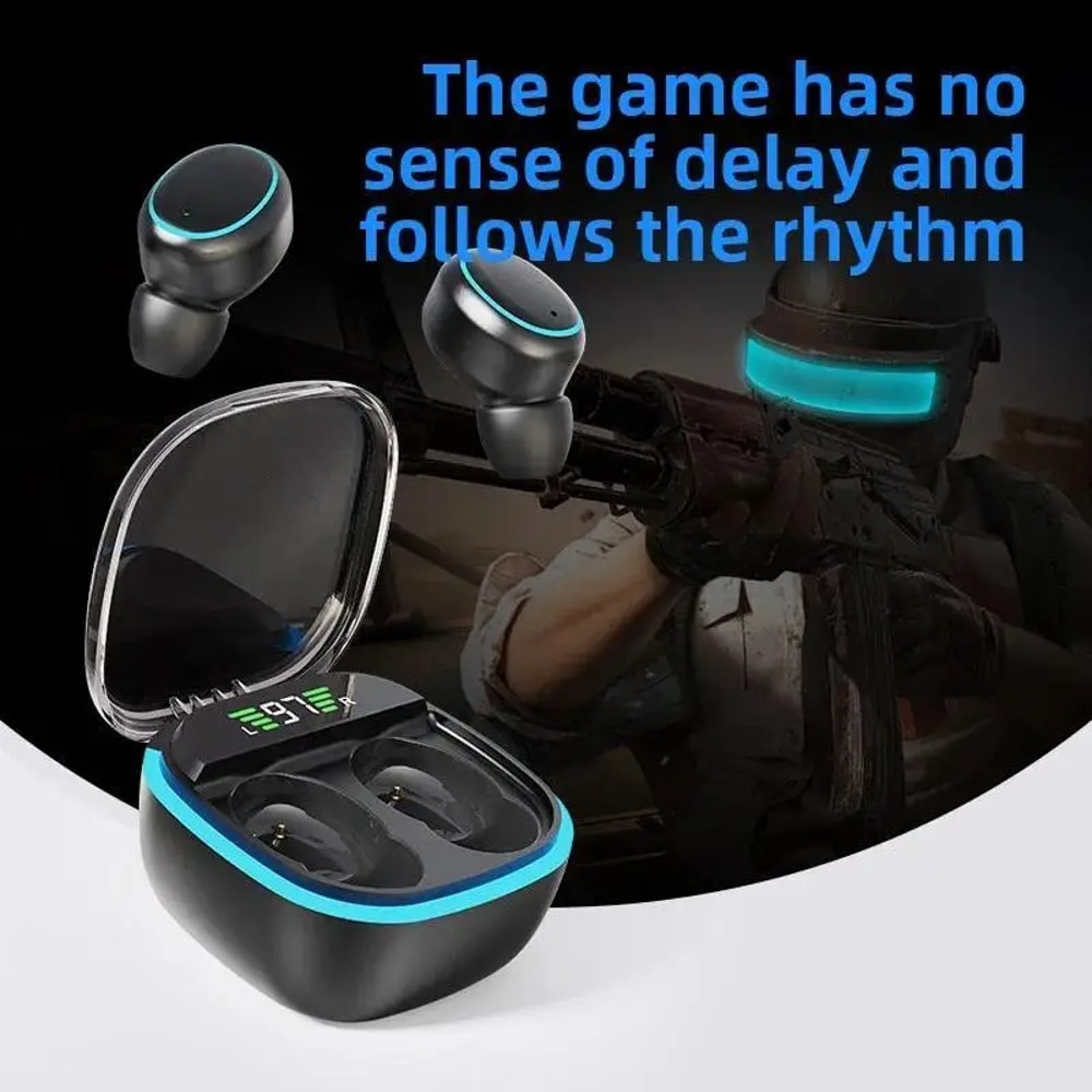 LED Display Wireless Earbuds with Stereo Bluetooth Sound