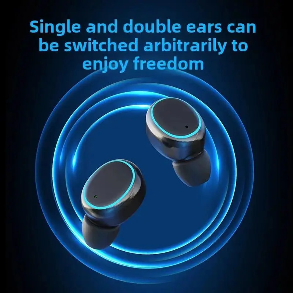 LED Display Wireless Earbuds with Stereo Bluetooth Sound