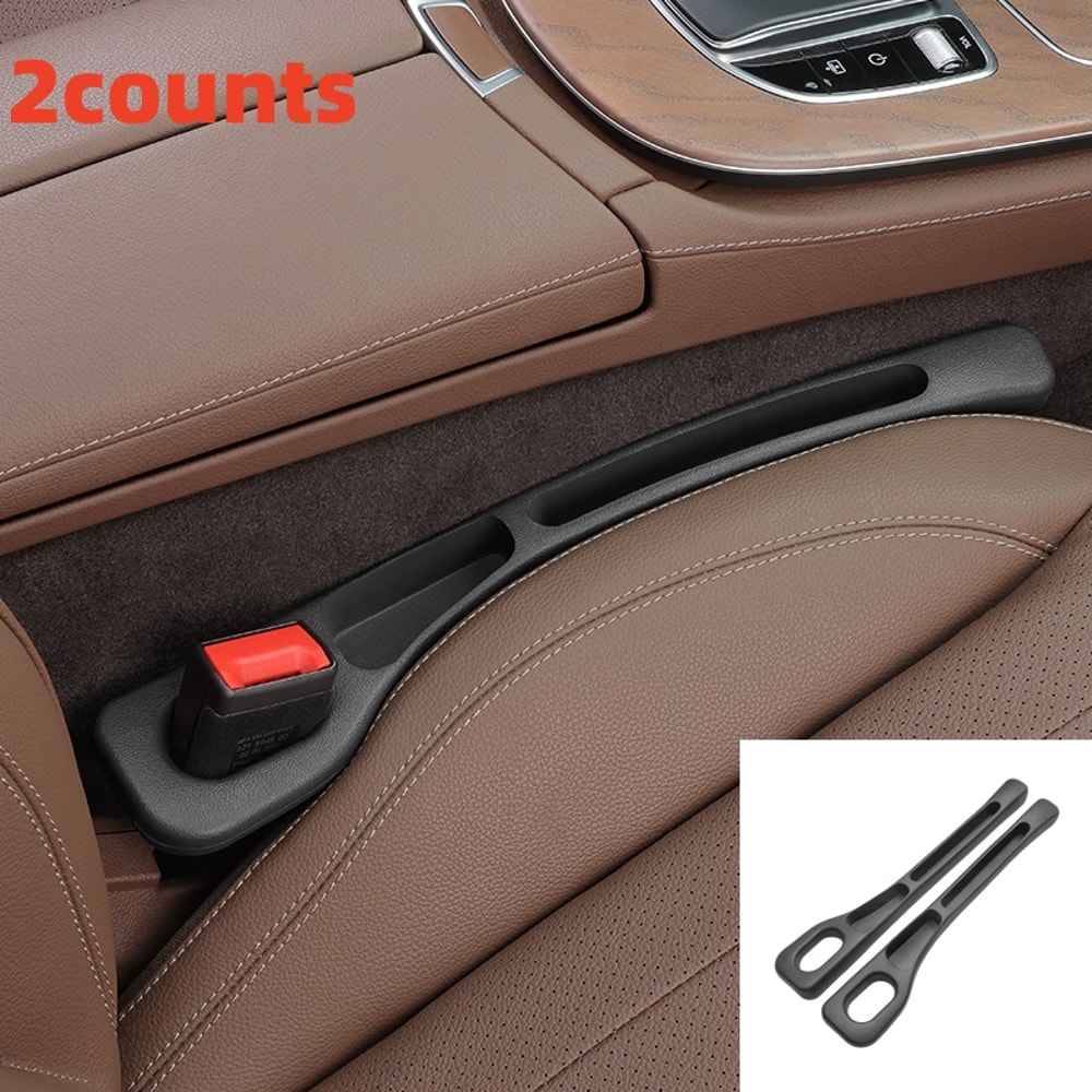Waterproof PU Car Seat Gap Filler Organizer With Dual Storage Grooves 6