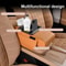 Car Armrest Cushion With Cup Holder Storage Pockets 4