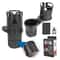 Rotating Car Cup Holder Expander with Double Layer Storage