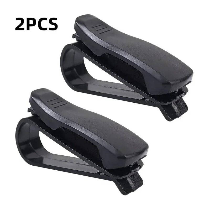 Car Sunglasses Holder Sun Visor Glasses Clip And Card Organizer 5