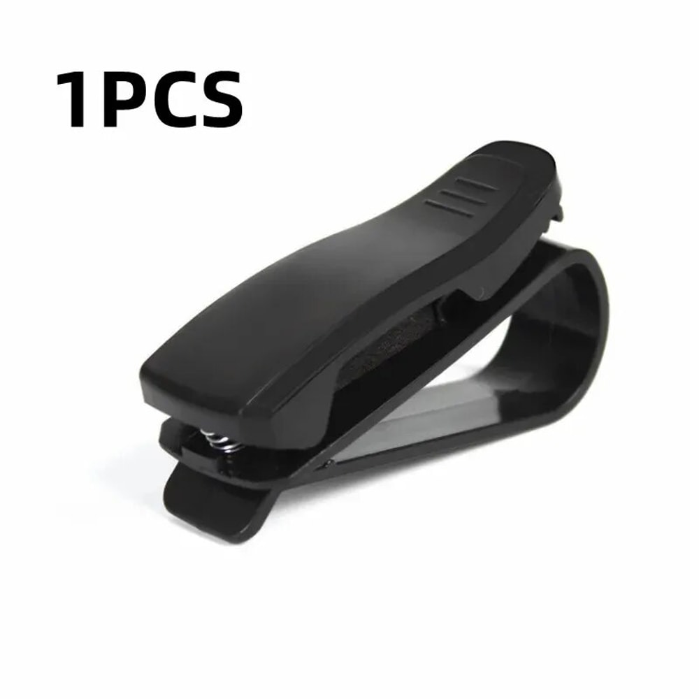 Car Sunglasses Holder Sun Visor Glasses Clip And Card Organizer 4
