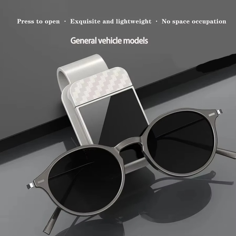 Car Sunglasses Holder Sun Visor Organizer Clip For Glasses Cards And Tickets 4