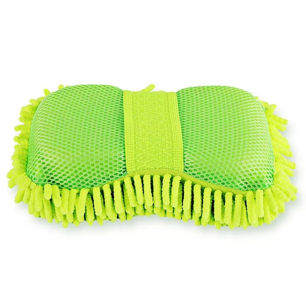 Premium Microfiber Car Wash Sponge & Car Detailing Gloves Auto Care Cleaning Kit for Efficient Scratch Free Washing