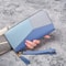 Stylish PU Leather Wallet Womens Long Purse With Coin And Card Holder Billfold Wallet 4