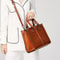 Womens Genuine Leather Crossbody Shoulder Tote Bag Cowhide Messenger Purse For Fashion Shopping And 2