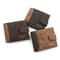 Mens PU Leather Wallet With Business Card Holder And Hasp Closure 0