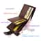 Mens PU Leather Wallet With Business Card Holder And Hasp Closure 1