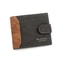 Mens PU Leather Wallet With Business Card Holder And Hasp Closure 3