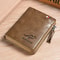 Luxury Mens Wallet With RFID Protection Leather Business Card Holder Zipper Purse For Men 3