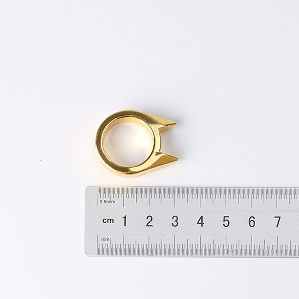 Self Defense Finger Ring Outdoor Survival Window Breaker Cats Ear Metal Defense Ring for Personal Safety
