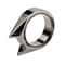 Self Defense Finger Ring Outdoor Survival Window Breaker Cats Ear Metal Defense Ring for Personal Safety