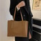 Large Capacity Womens Leather Tote Bag Soft Casual Versatile Shoulder Bag For Women 4