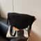 Mens & Womens Casual Solid Color Plush Crossbody Shoulder Bag Versatile Waist Bag for Daily Commuting