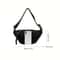 Mens & Womens Casual Solid Color Plush Crossbody Shoulder Bag Versatile Waist Bag for Daily Commuting