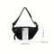 Mens & Womens Casual Solid Color Plush Crossbody Shoulder Bag Versatile Waist Bag for Daily Commuting