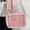 Transparent PU Leather Crossbody Bag Stylish School Casual Shoulder Bag For Women 1