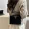 Fashionable Mini Suede Womens Tote Bag with Hardware Lock Buckle Faux Suede Crossbody Shoulder Handbag