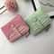 Chic Macaron Crocodile Texture Zipper Wallet Stylish Multi Slot Purse For Everyday Use 0