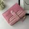 Chic Macaron Crocodile Texture Zipper Wallet Stylish Multi Slot Purse For Everyday Use 3