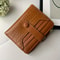 Chic Macaron Crocodile Texture Zipper Wallet Stylish Multi Slot Purse For Everyday Use 5