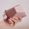 Simple Style Tassel Short Wallet PU Leather Coin Purse & Card Holder for Women and Girls