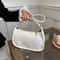Stylish PU Leather Shoulder Bag For Women Casual Designer Hobos Underarm Handbag 1