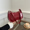 Stylish PU Leather Shoulder Bag For Women Casual Designer Hobos Underarm Handbag 2