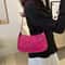 Stylish PU Leather Shoulder Bag For Women Casual Designer Hobos Underarm Handbag 4