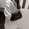Stylish PU Leather Shoulder Bag For Women Casual Designer Hobos Underarm Handbag 5