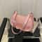 Stylish PU Leather Shoulder Bag For Women Casual Designer Hobos Underarm Handbag 6