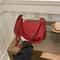 Stylish PU Leather Shoulder Bag For Women Casual Designer Hobos Underarm Handbag 9