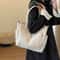 Fashionable Striped Velvet Tote Bag Large Capacity Corduroy Shoulder Bag For Women 1