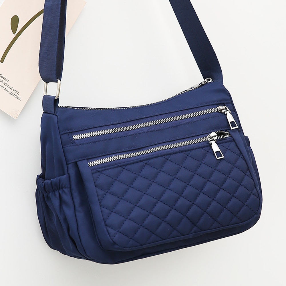 Waterproof Womens Nylon Shoulder Bag With Multiple Pockets Stylish Travel Messenger For Daily Use 0