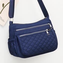 waterproof womens nylon shoulder bag with multiple pockets stylish travel messenger for daily use