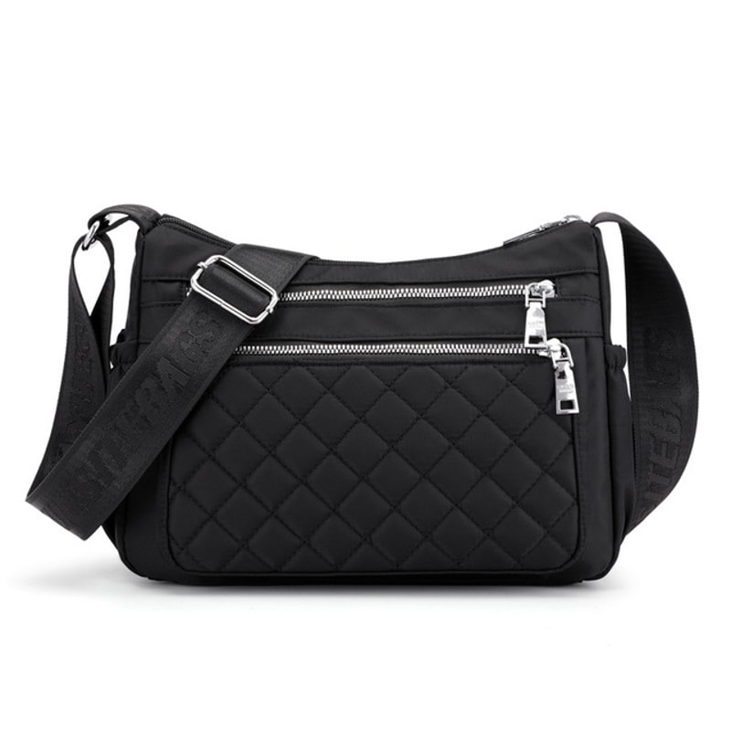 Waterproof Womens Nylon Shoulder Bag With Multiple Pockets Stylish Travel Messenger For Daily Use 8