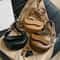 Vintage PU Leather Saddle Bag With Wide Strap Fashionable Crossbody Shoulder Bag 1