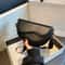 Vintage PU Leather Saddle Bag With Wide Strap Fashionable Crossbody Shoulder Bag 7