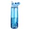 Portable Sports Water Bottle With Straw BPA Free Transparent Plastic Drinkware For Camping Hiking A 5