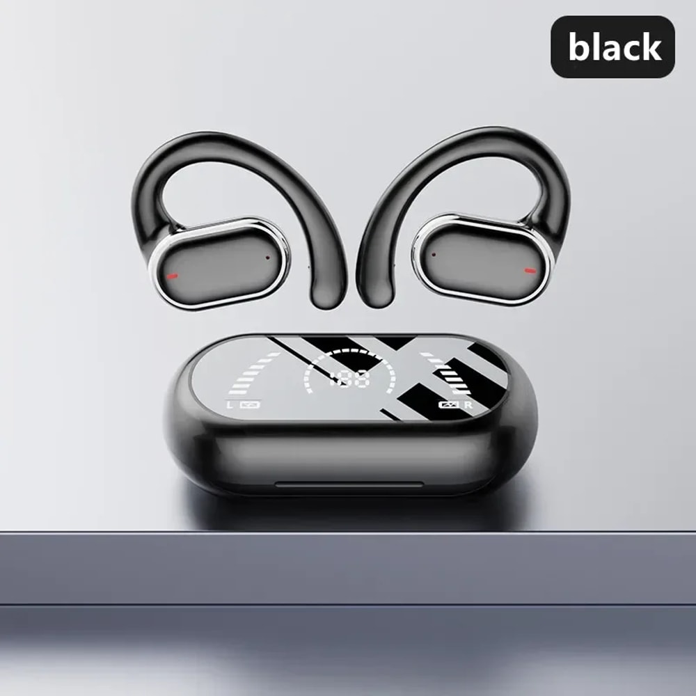 TWS Earhook Bluetooth Earphones Low Latency Gaming Headset with HiFi Stereo & Noise Reduction for Sports