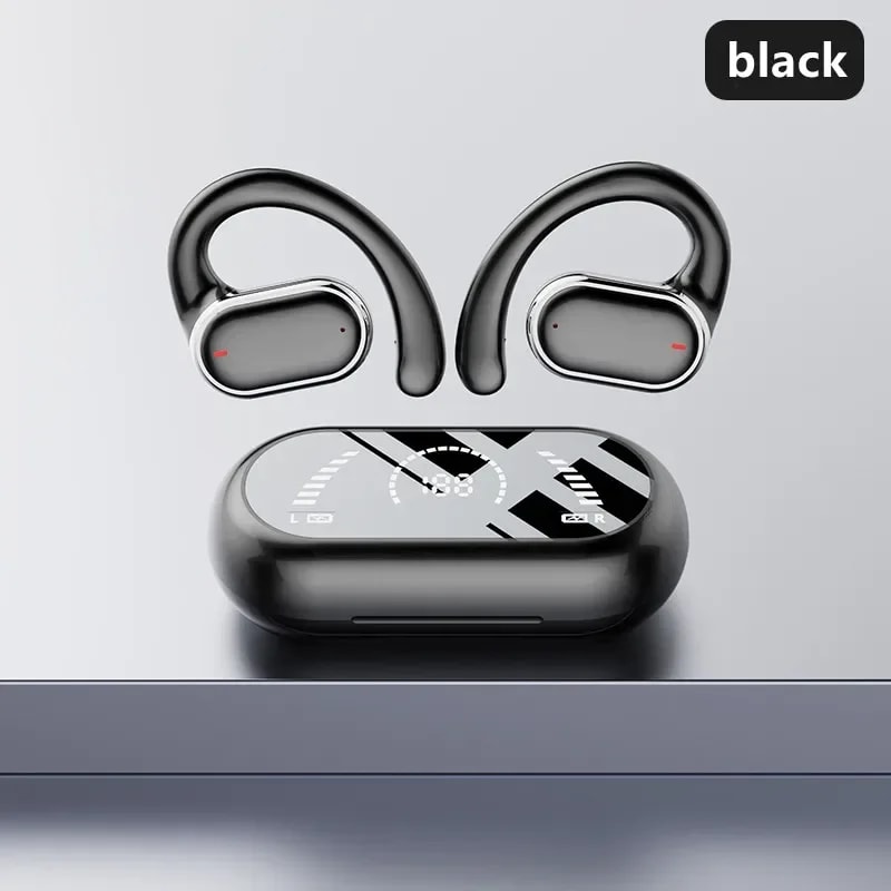 TWS Earhook Bluetooth Earphones Low Latency Gaming Headset with HiFi Stereo & Noise Reduction for Sports