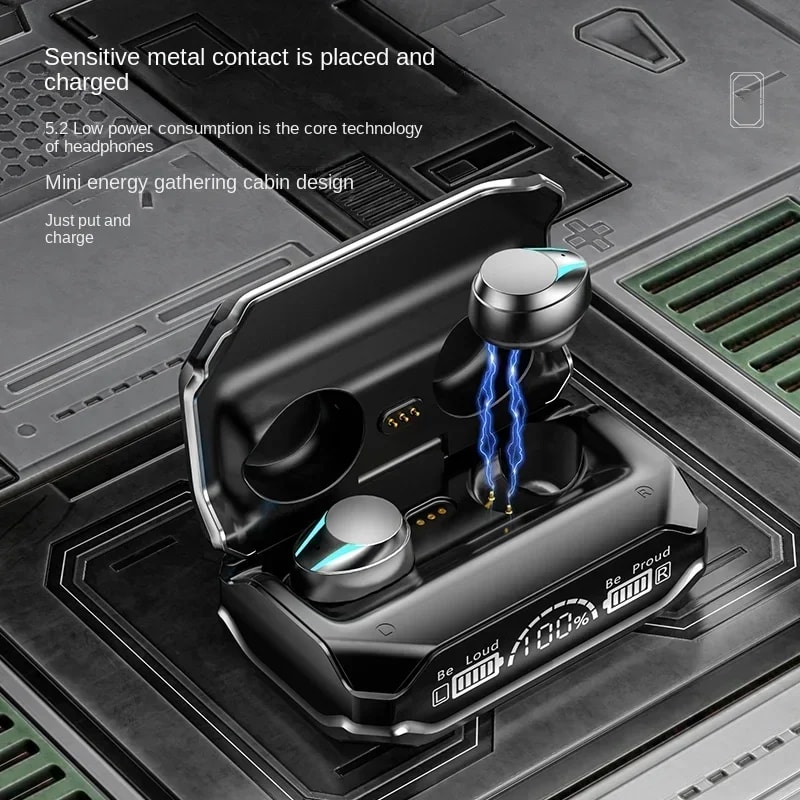 TWS Wireless Bluetooth Earbuds with Touch Control Noise Reduction Stereo Sound Waterproof and Built In Microphone