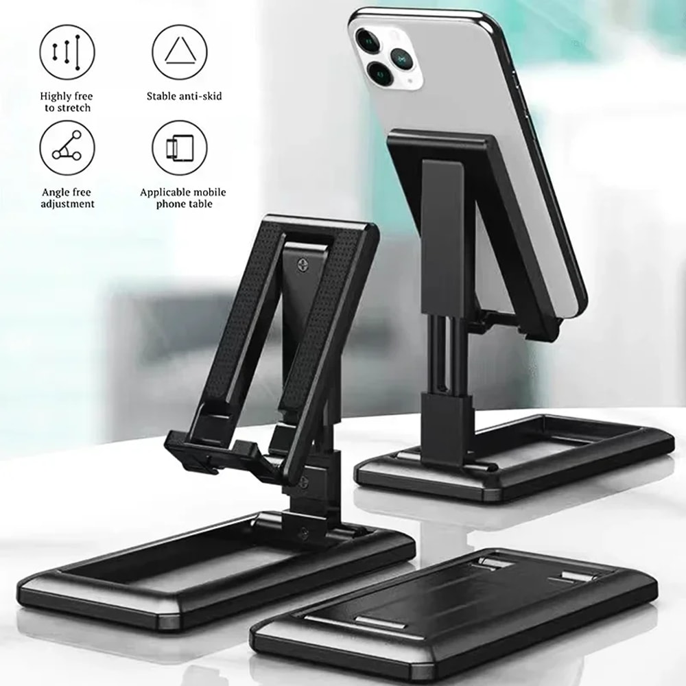 ErgoFlex Adjustable Phone Tablet Stand Foldable Multi Angle Support 1