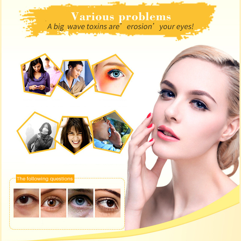 Luxury Gold Collagen Eye Mask Hydrogel Under Eye Patches for Firming & Moisturizing