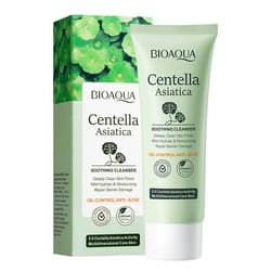centella asiatica facial cleanser oil control & moisturizing face wash foam