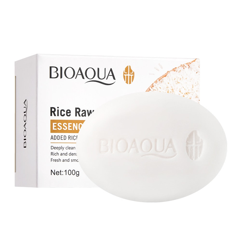 Luxury Rice Raw Pulp Soap Moisturizing Facial Cleanser & Oil Control Soap for Face & Body