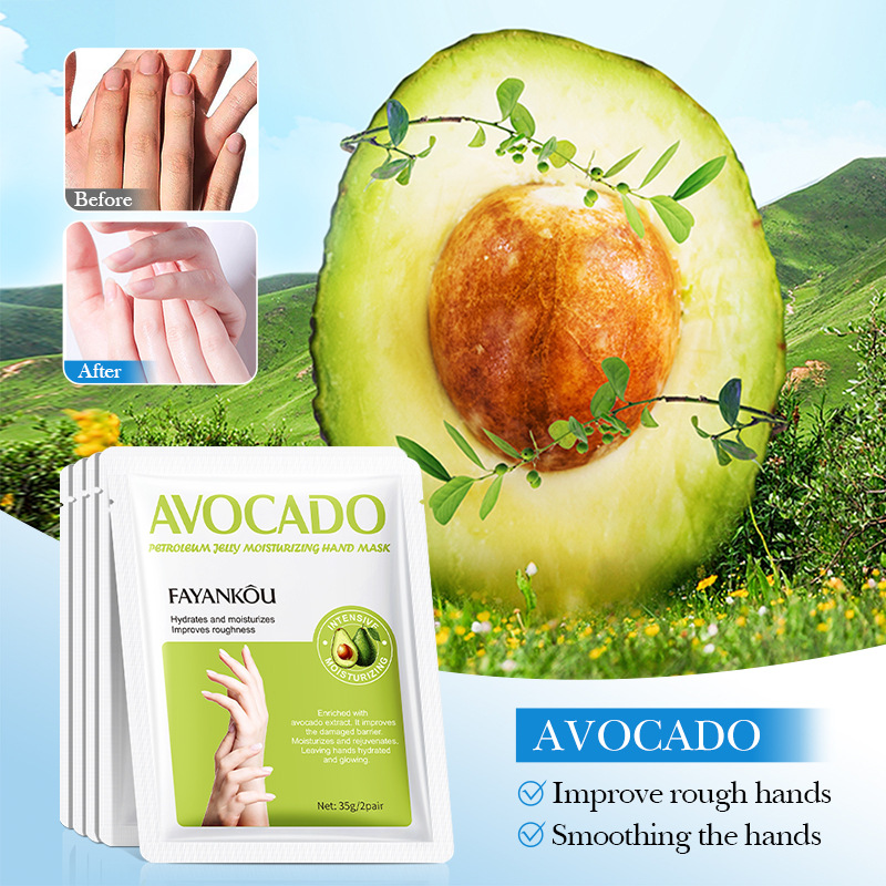 Avocado Glow Moisturizing Hand Mask for Hydrated Smooth & Soft Skin
