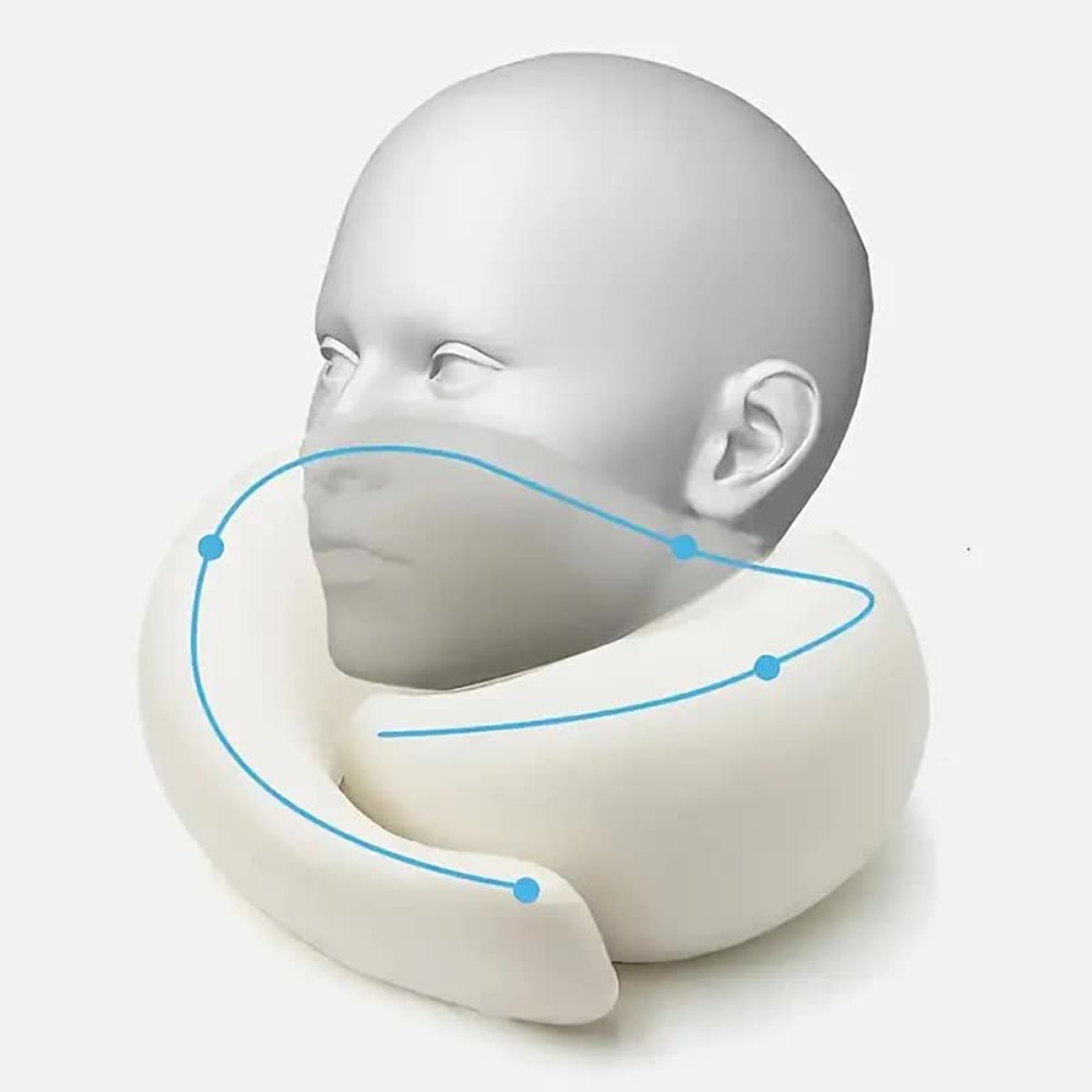 Ultimate Comfort Memory Foam Travel Neck Support Pillow Portable U Shaped Adjustable Sleep Pillow